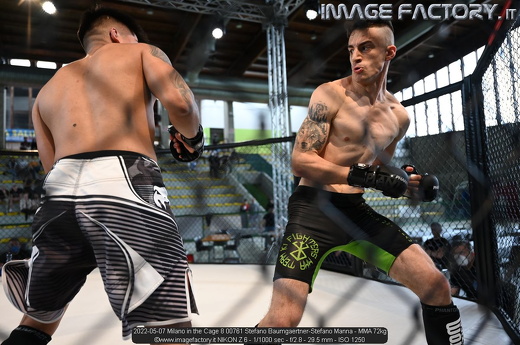 2022-05-07 Milano in the Cage 8 00761 Stefano Baumgaertner-Stefano Manna - MMA 72kg